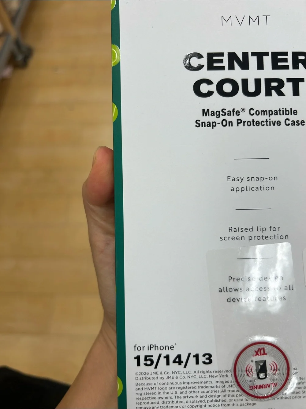 NWT Center Court Green Bear MagSafe compatible snap-on protection iPhone Case